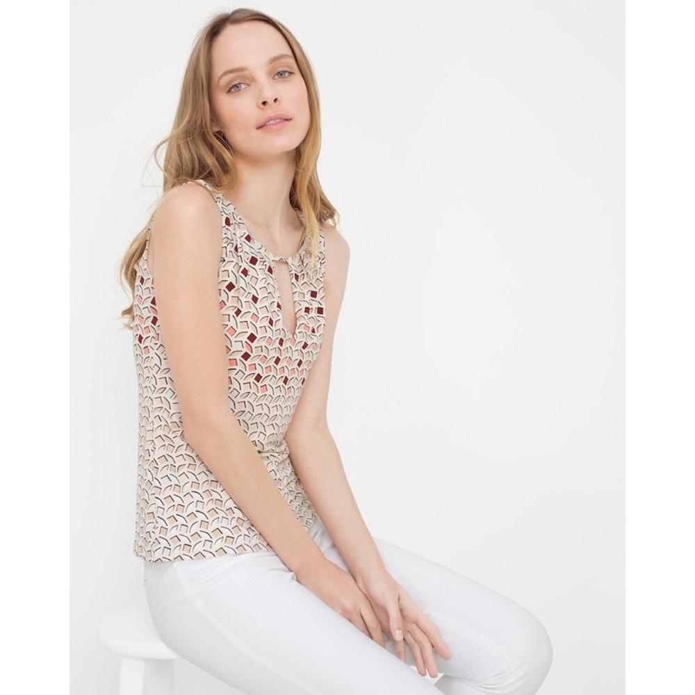 WHBM Gradient Print Top Size Medium
